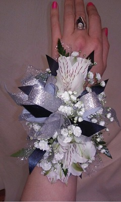 ALSTROEMERIA WRIST CORSAGE from Aletha's Florist in Marietta, OH