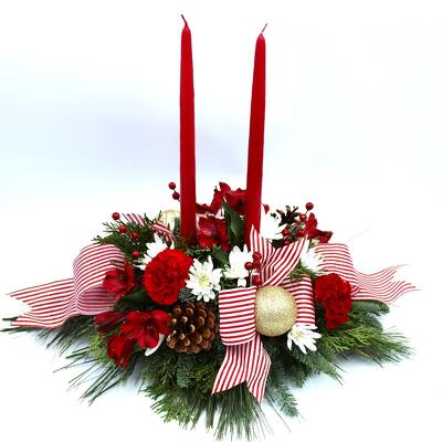 Holiday Centerpiece  from Aletha's Florist in Marietta, OH