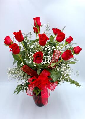 Classic dozen roses from Aletha's Florist in Marietta, OH