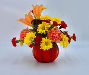 Pumpkin Bouquet from Aletha's Florist in Marietta, OH