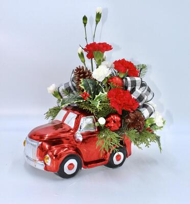 Red Truck  from Aletha's Florist in Marietta, OH